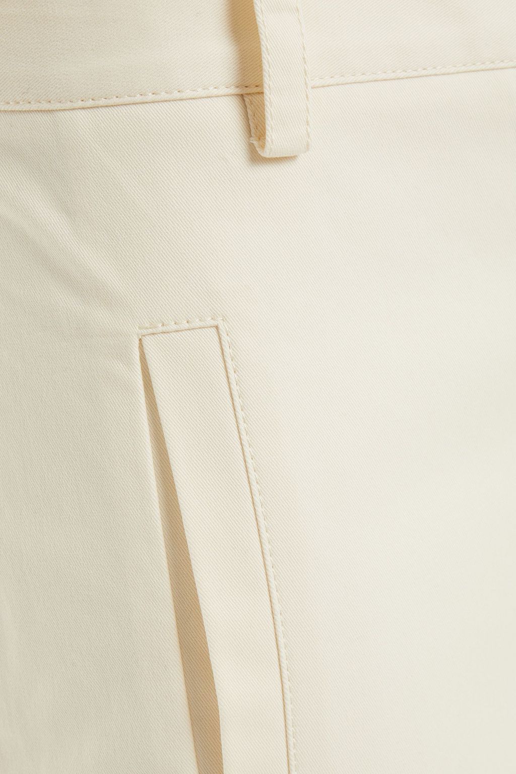 TIBI Cropped cotton-blend twill tapered pants