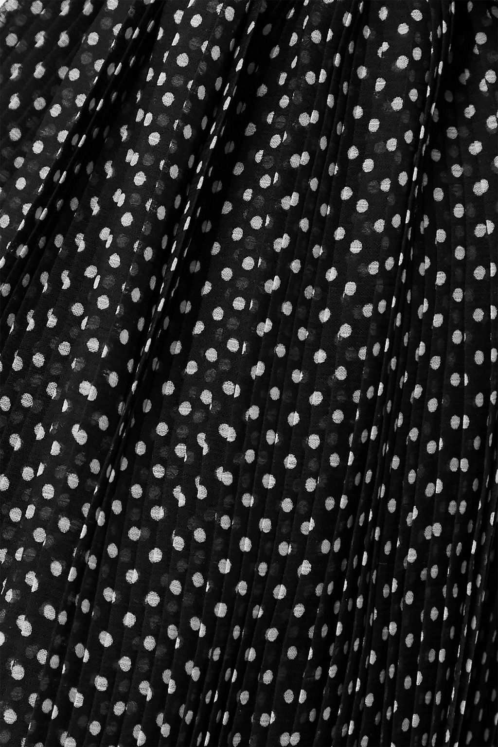 ALICE + OLIVIA Kamila cold-shoulder cropped polka-dot crepon top