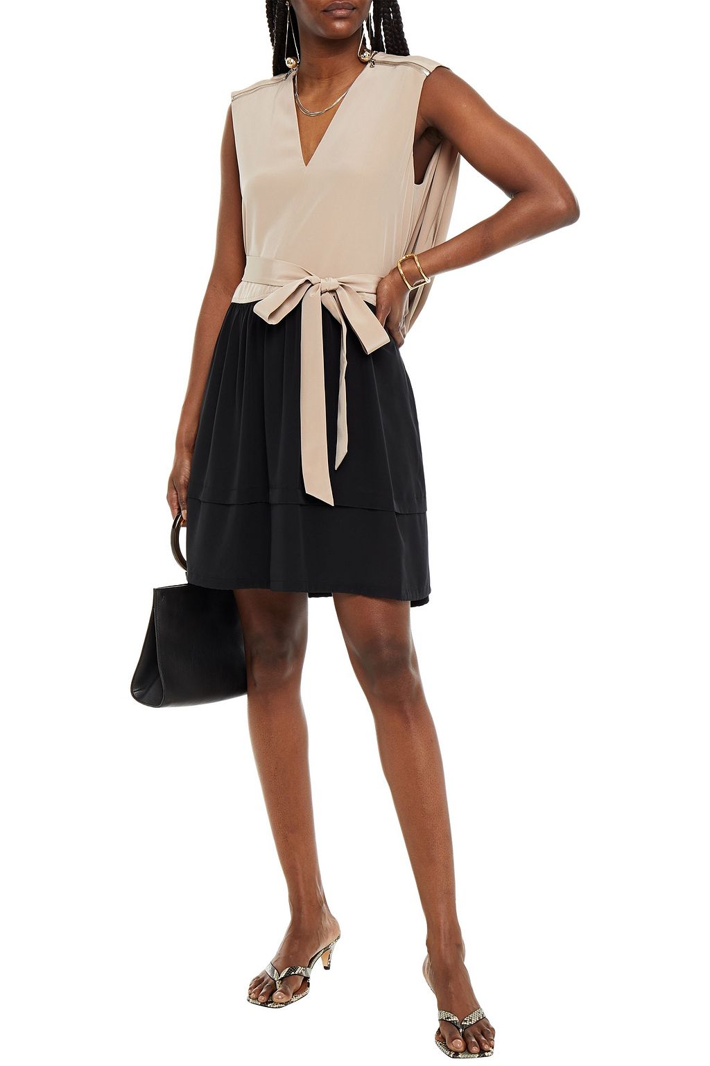 tibi belted dress