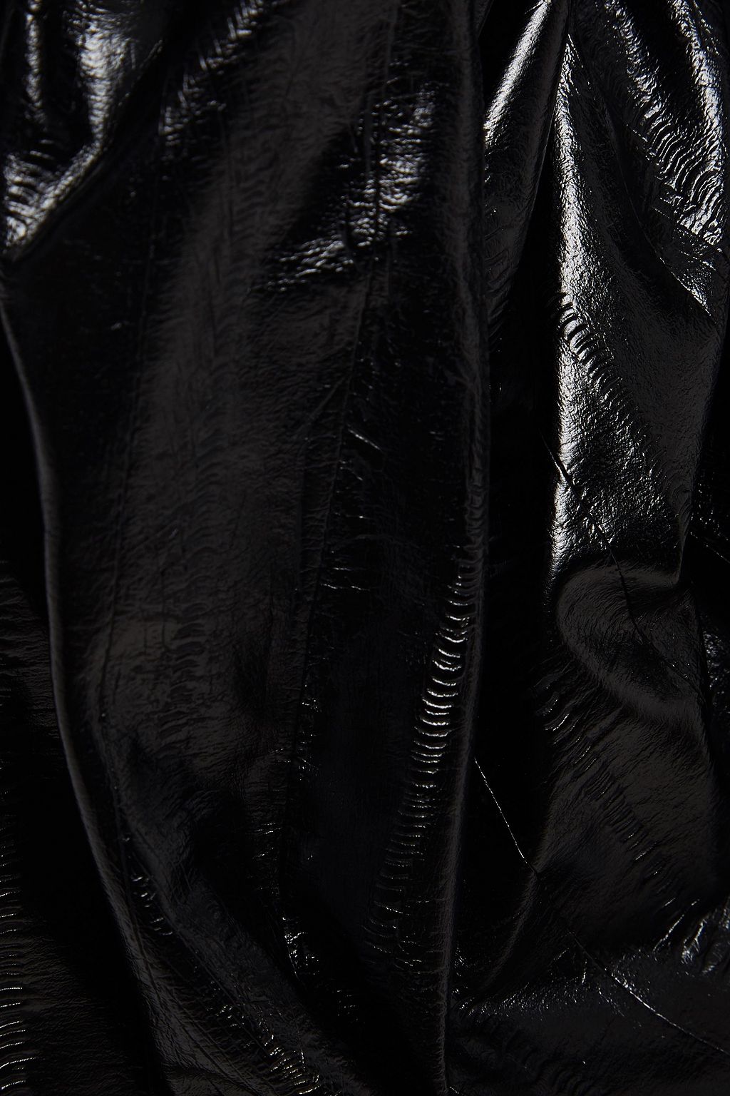 ROTATE BIRGER CHRISTENSEN Irina gathered faux leather dress