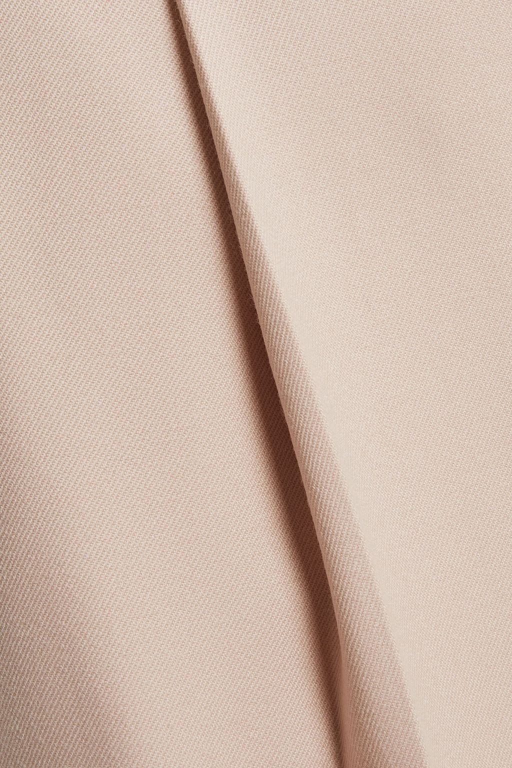 LVIR Pleated wool-twill wide-leg pants
