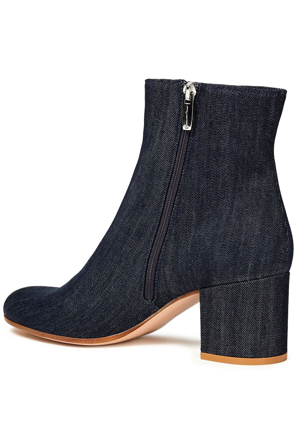 GIANVITO ROSSI Margaux denim ankle boots