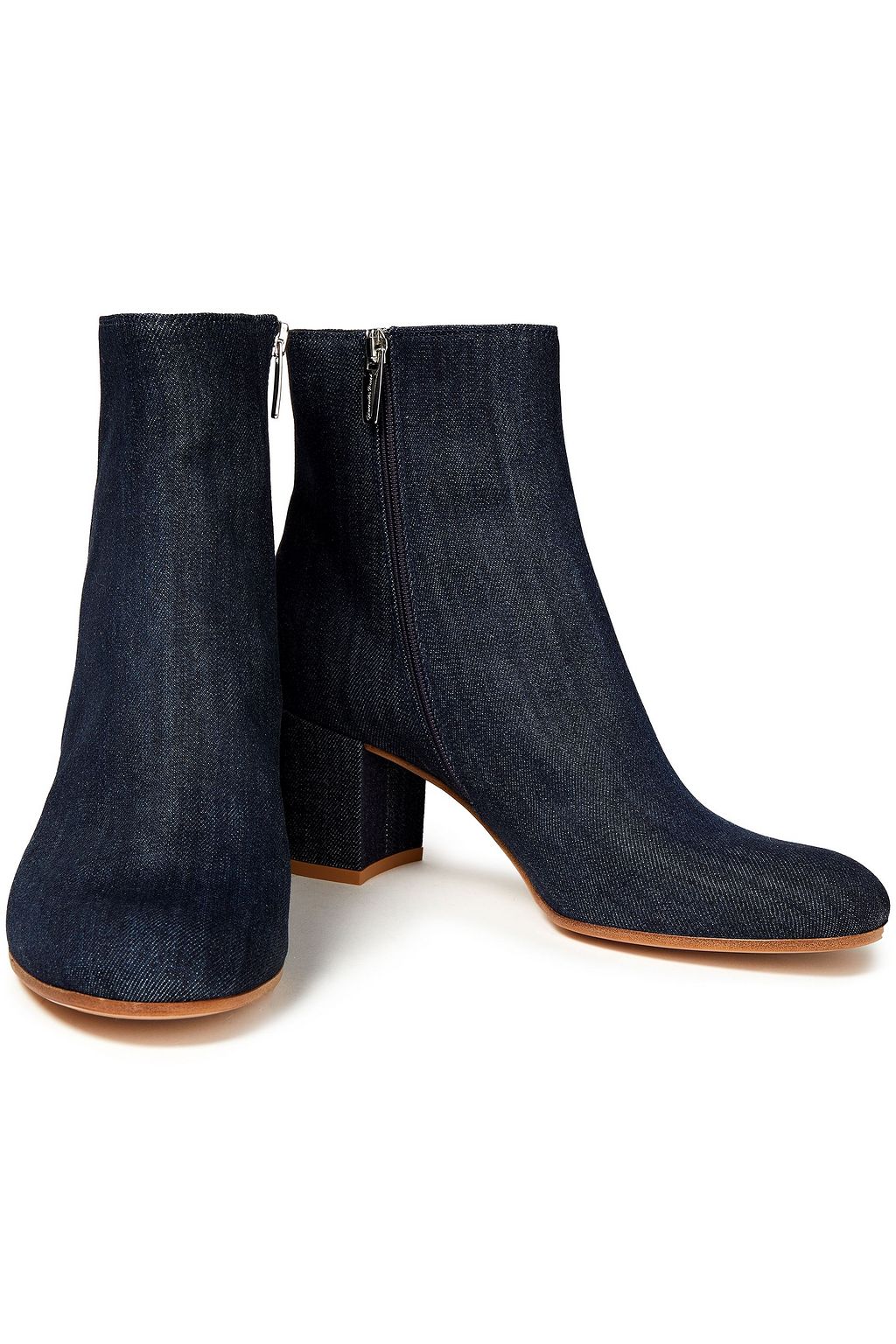 GIANVITO ROSSI Margaux denim ankle boots