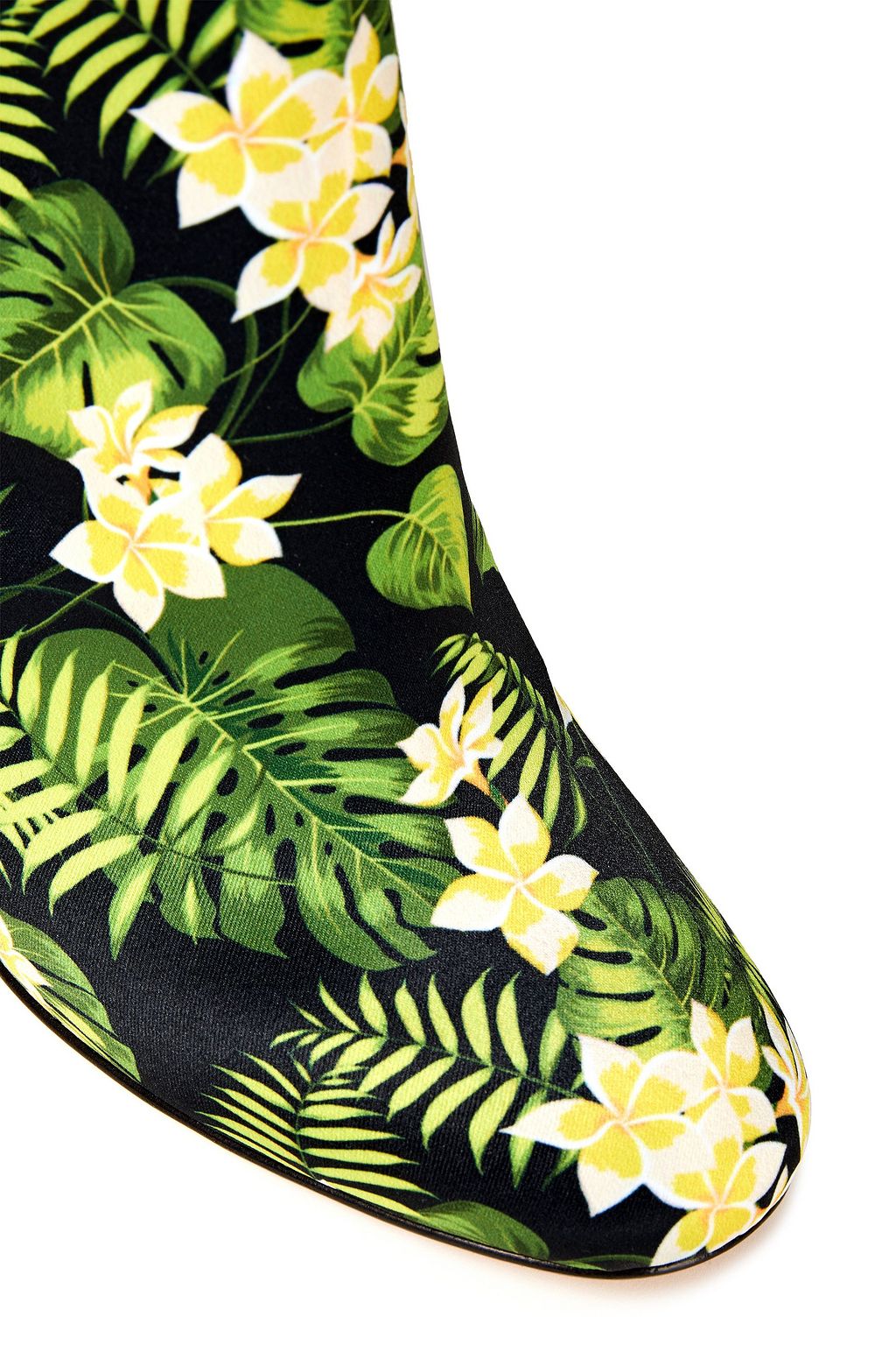 GIANVITO ROSSI Shelly floral-print satin ankle boots