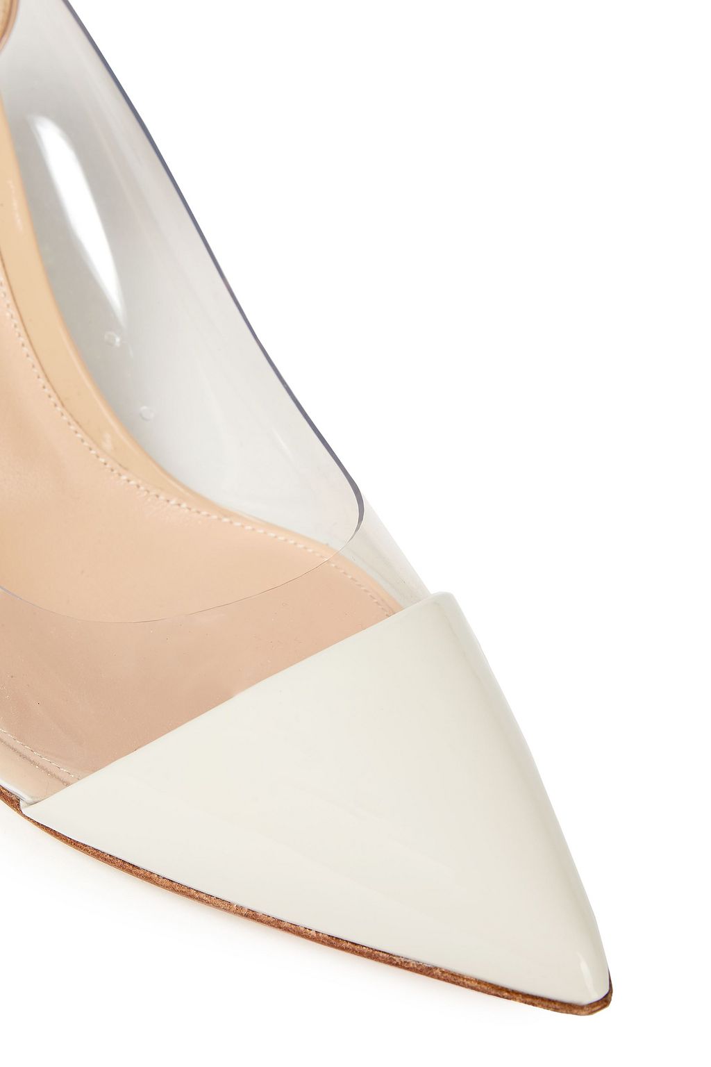 GIANVITO ROSSI Plexi 70 patent-leather and PVC pumps