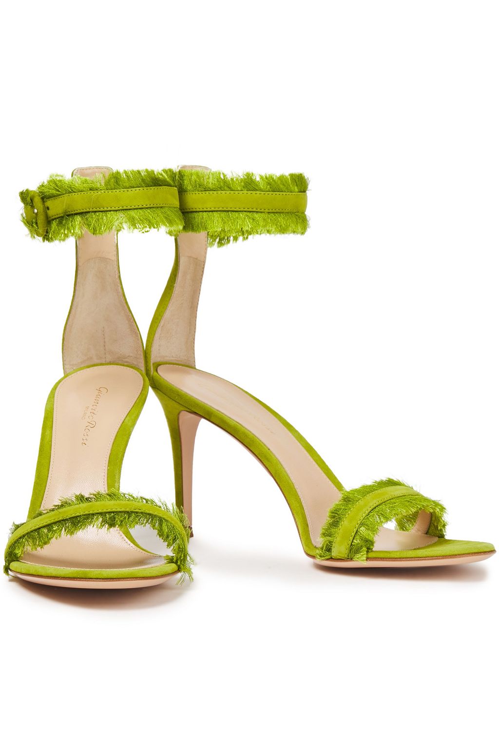 GIANVITO ROSSI Caribe 85 fringed suede sandals