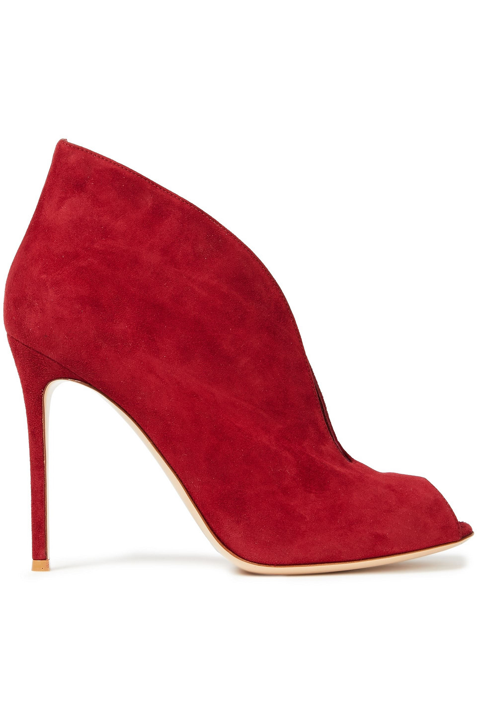 Gianvito Rossi Woman Vamp Suede Ankle Boots Red Size 41