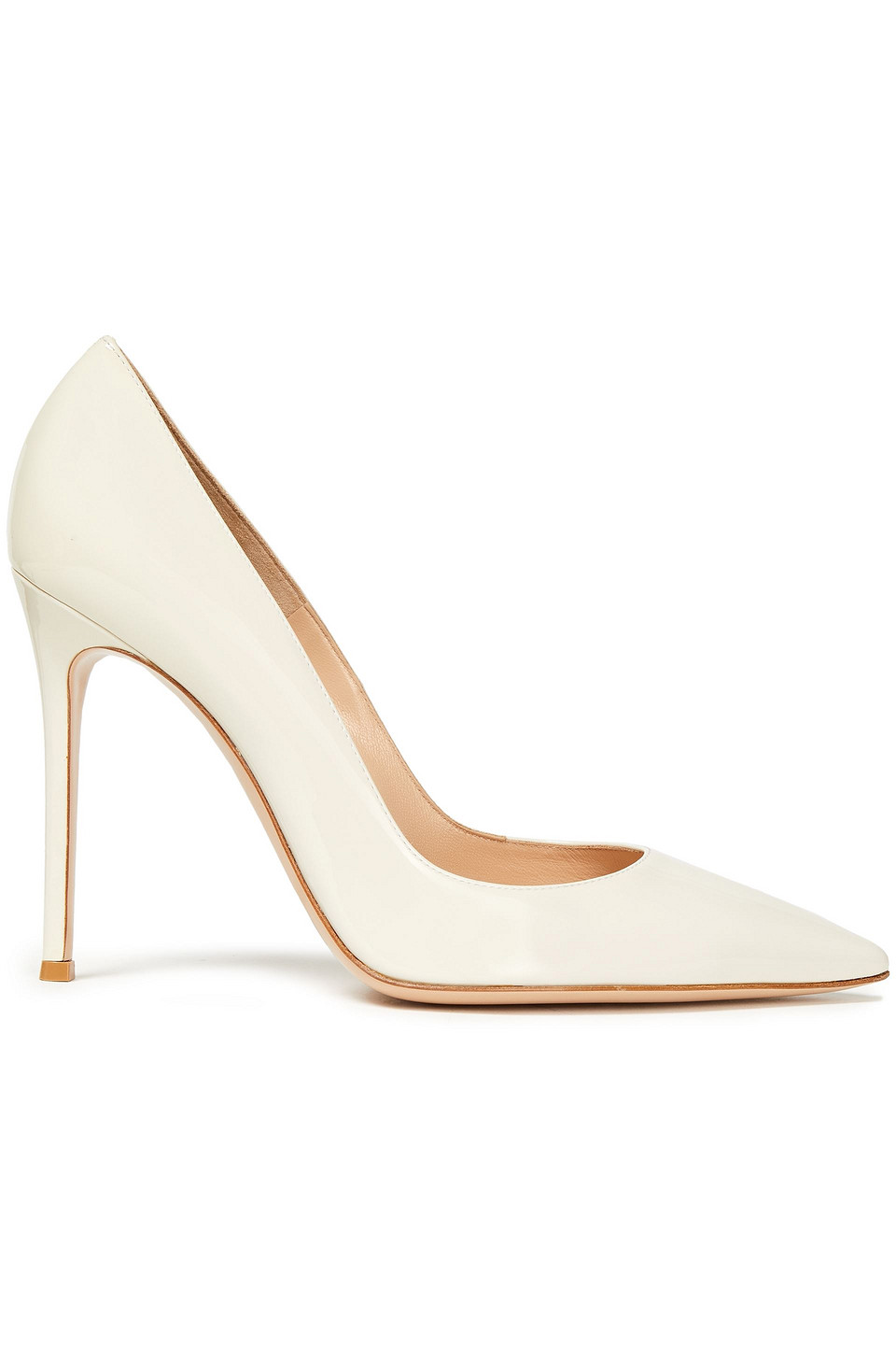 Gianvito Rossi Woman Vernice 105 Patent-leather Pumps Off-white Size 40.5