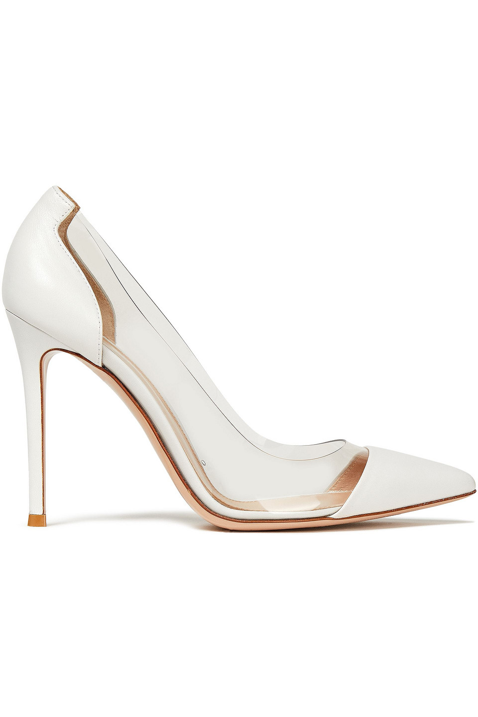 Gianvito Rossi Woman Plexi Leather And Pvc Pumps White Size 36