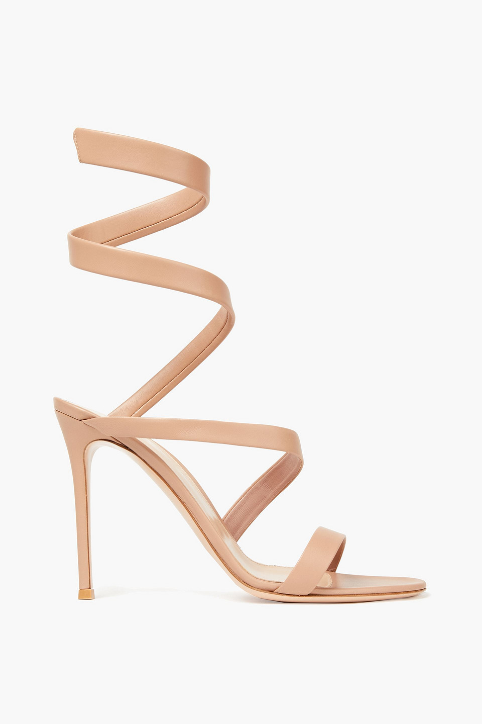 Gianvito Rossi Woman Opera Leather Sandals Blush Size 37.5