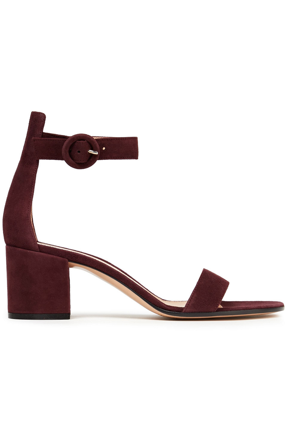 Gianvito Rossi Woman Suede Sandals Grape Size 40