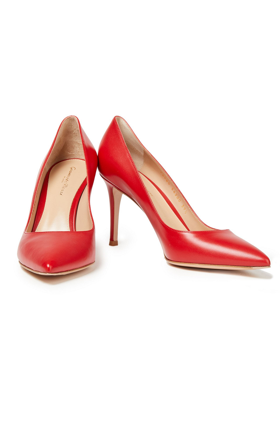 GIANVITO ROSSI GIANVITO 85 LEATHER PUMPS,3074457345631738789