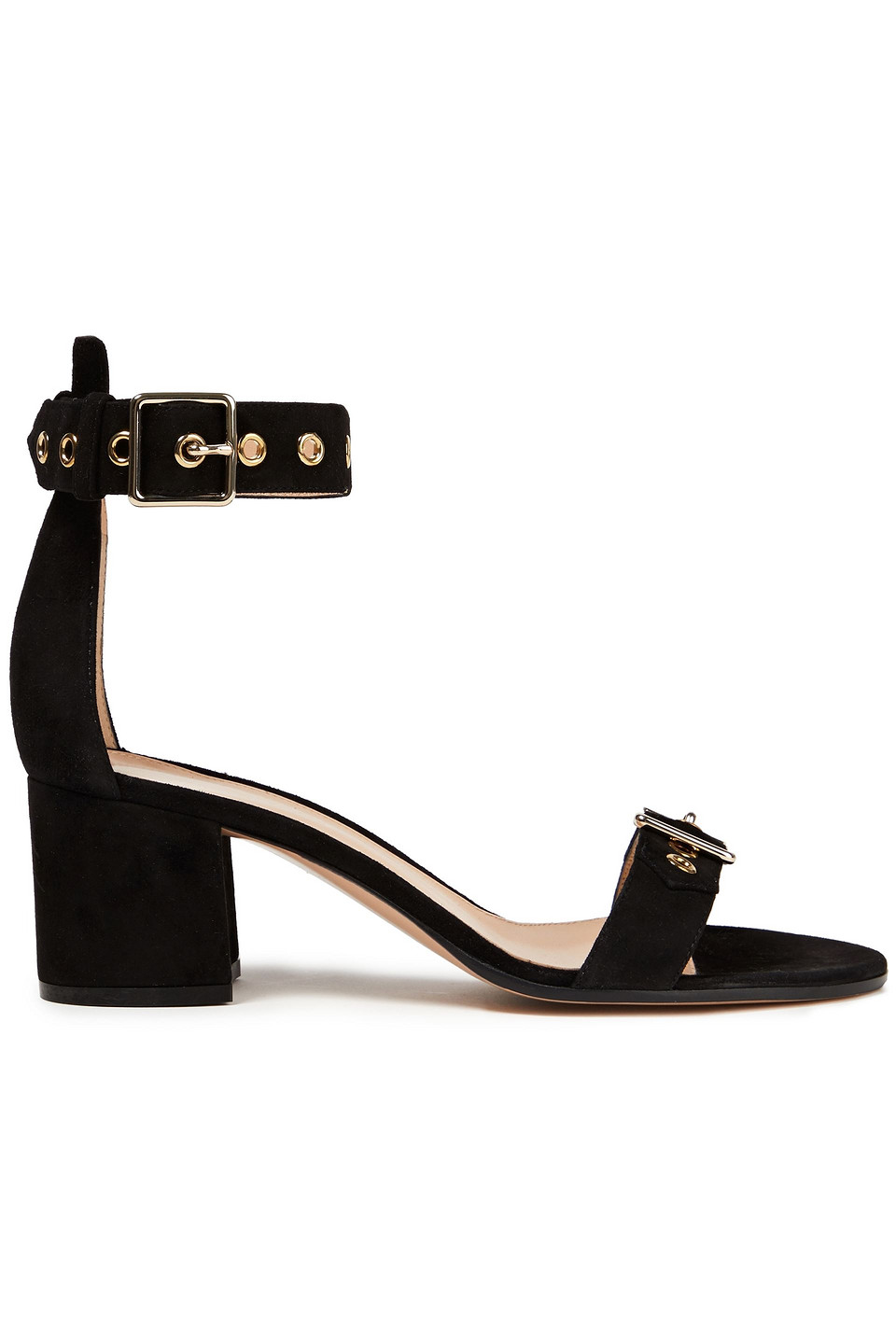 Gianvito Rossi Woman Buckled Suede Sandals Black Size 38