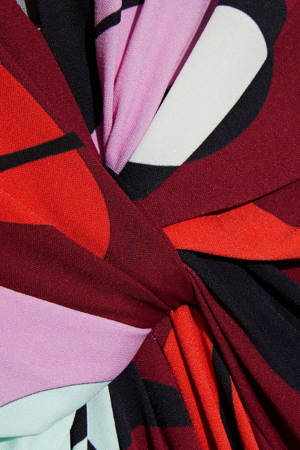 PUCCI Twist-front printed jersey dress