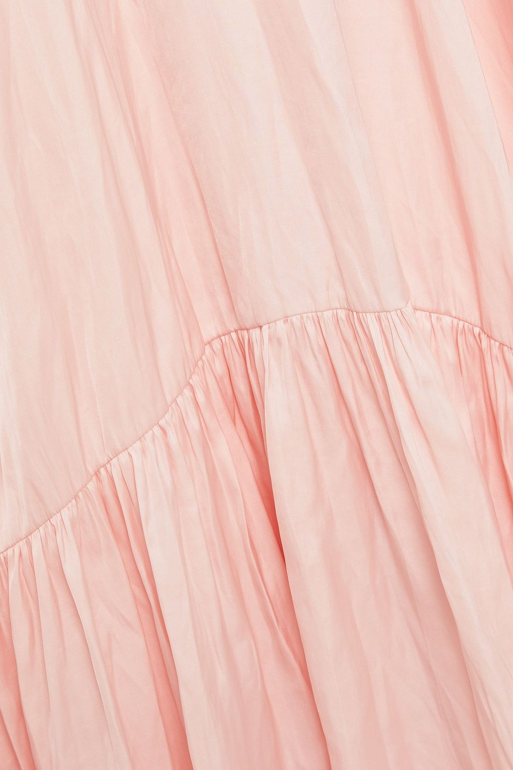 LVIR Gathered satin midi dress