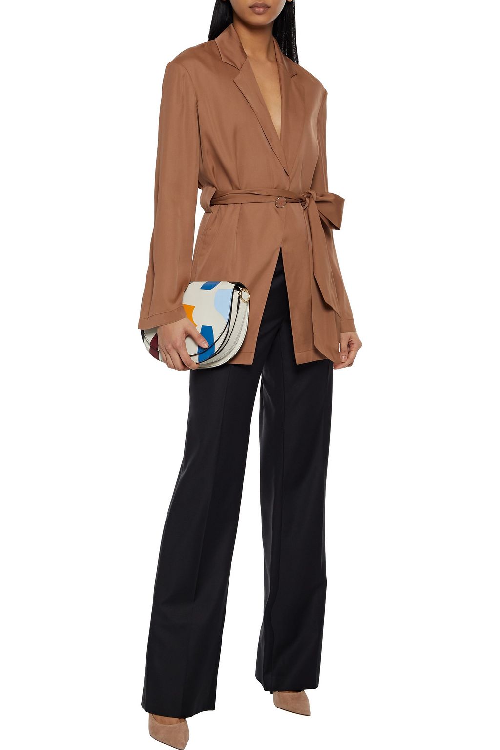 PUCCI Belted crepe de chine jacket