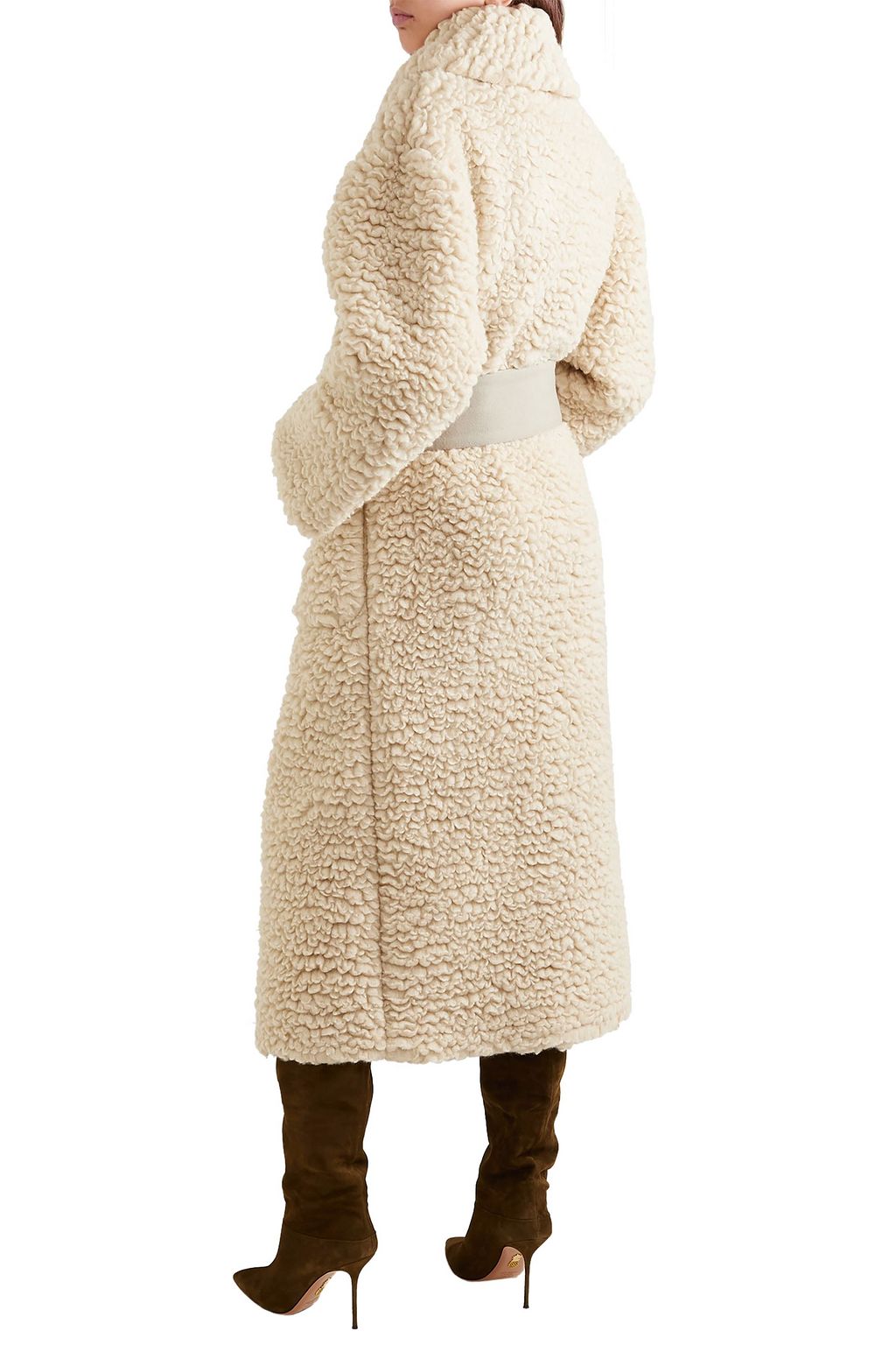FERRAGAMO Belted cashmere and silk-blend coat
