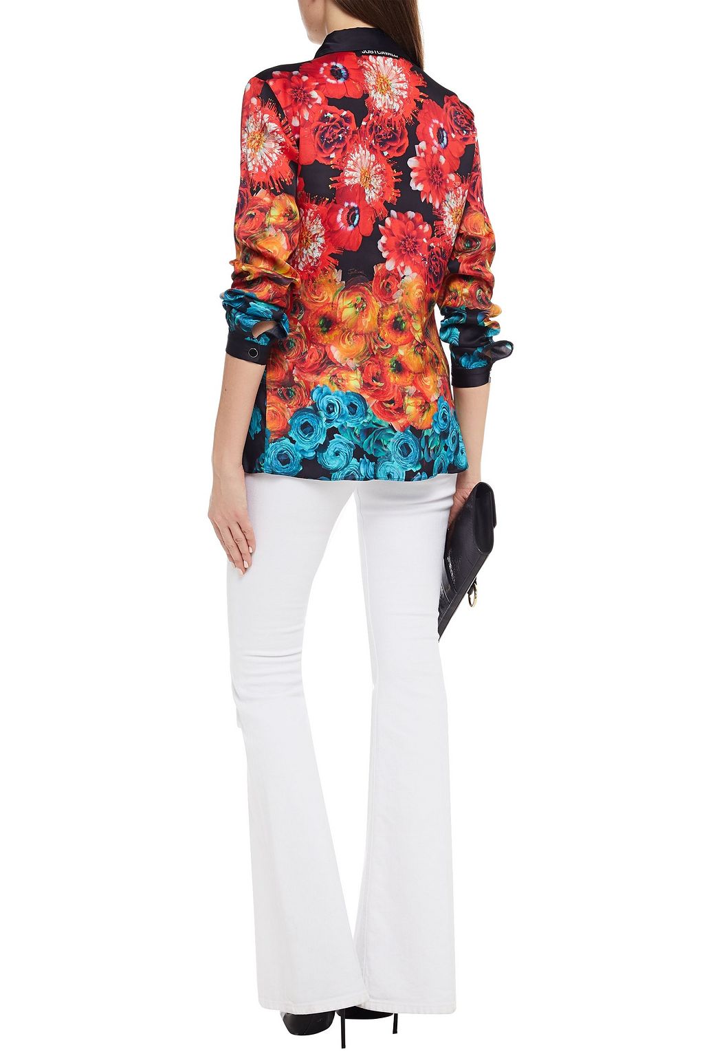 JUST CAVALLI Printed satin shirt