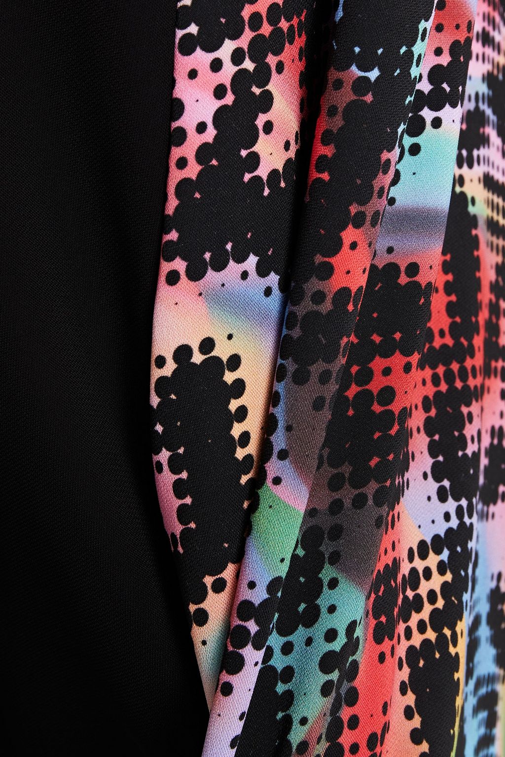 JUST CAVALLI Paneled printed crepe mini dress