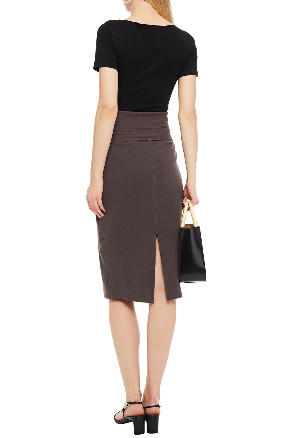 JAMES PERSE Stretch-cotton jersey skirt