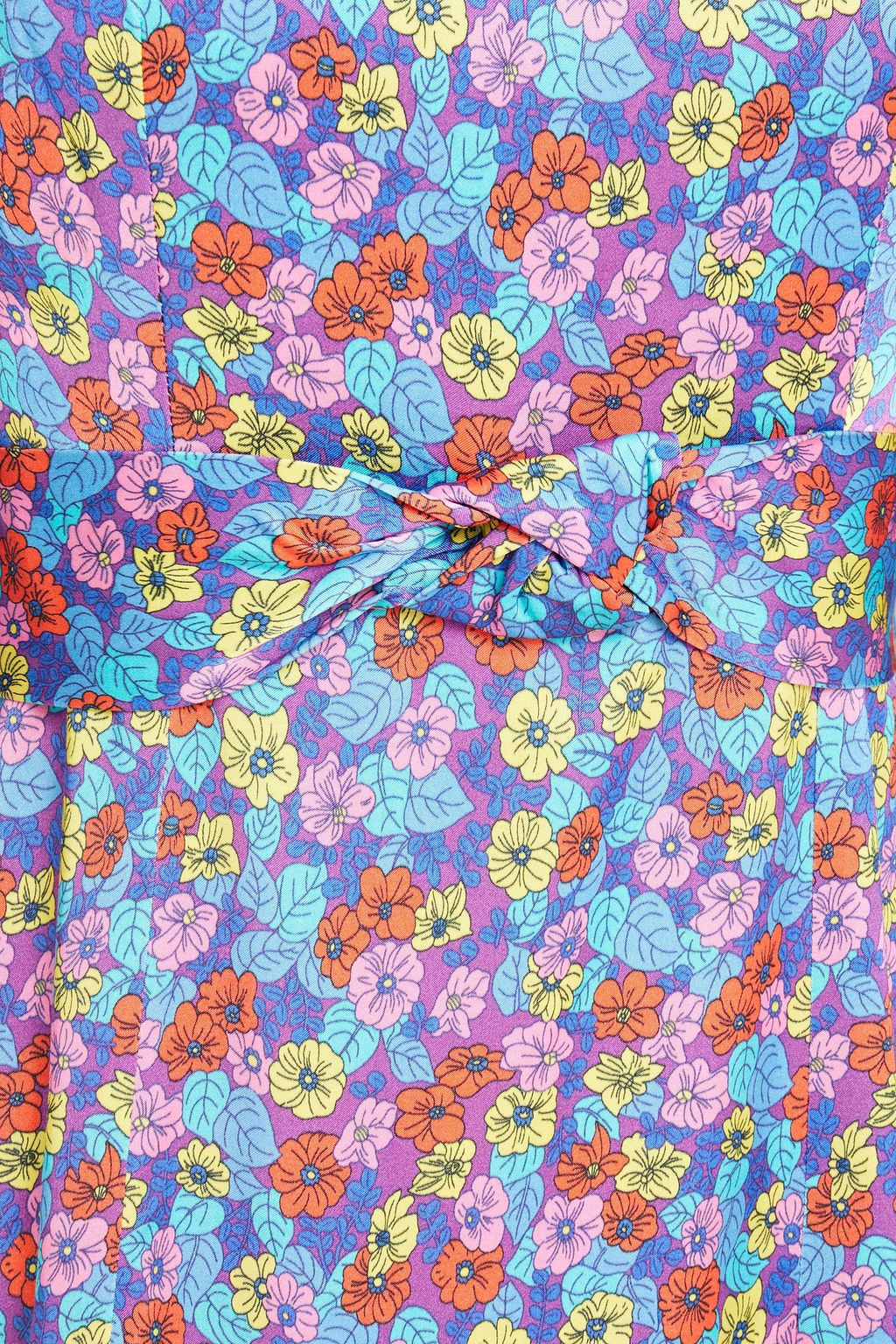 ROTATE BIRGER CHRISTENSEN Shelly ruffled floral-print satin mini dress
