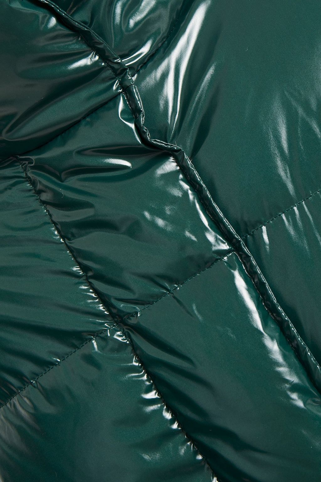 STAND STUDIO Quilted glossed-shell coat