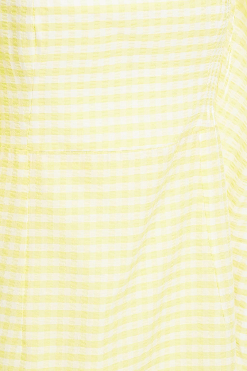 ROTATE BIRGER CHRISTENSEN Kaya cutout gingham cotton-blend seersucker mini dress