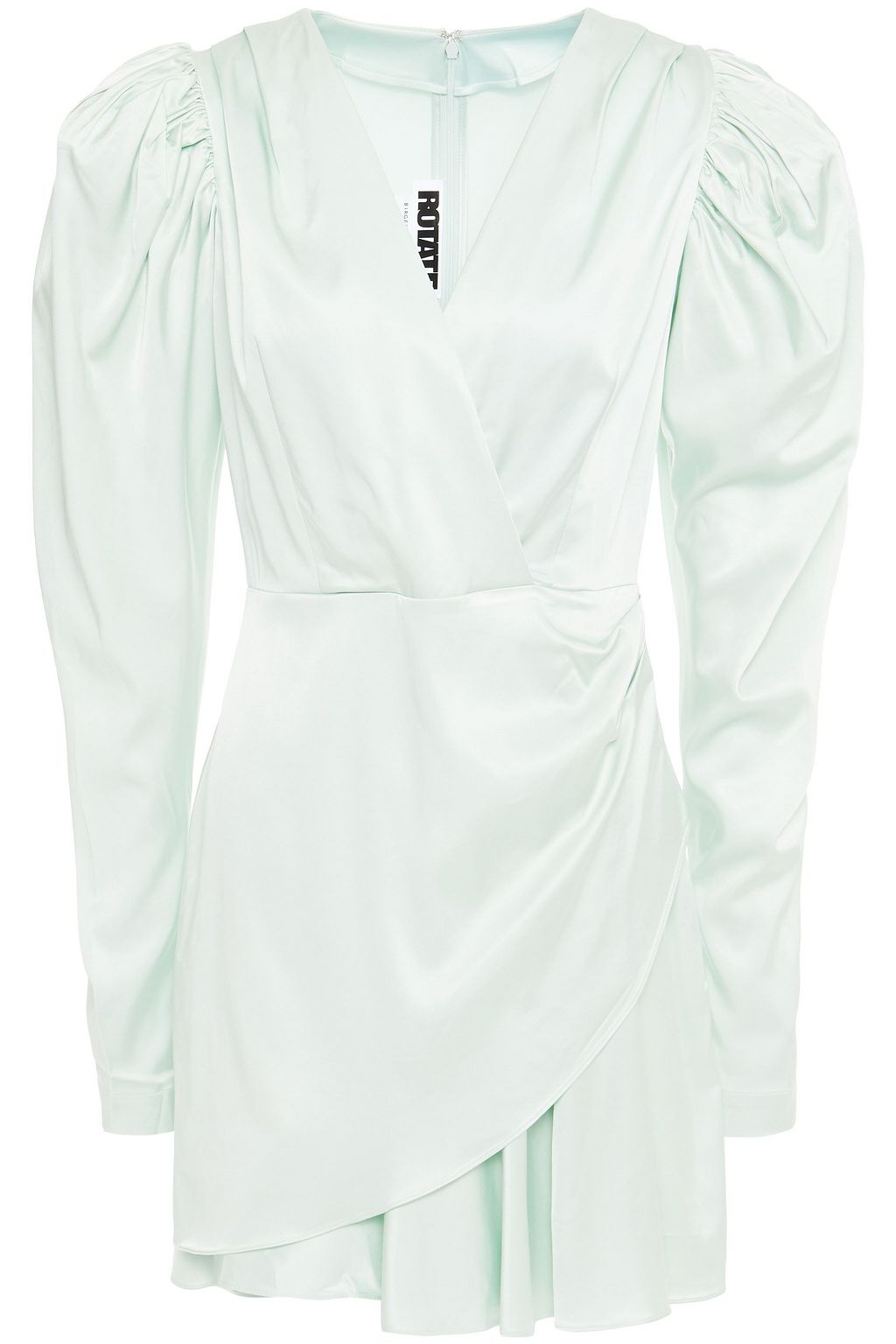 rotate satin mini dress