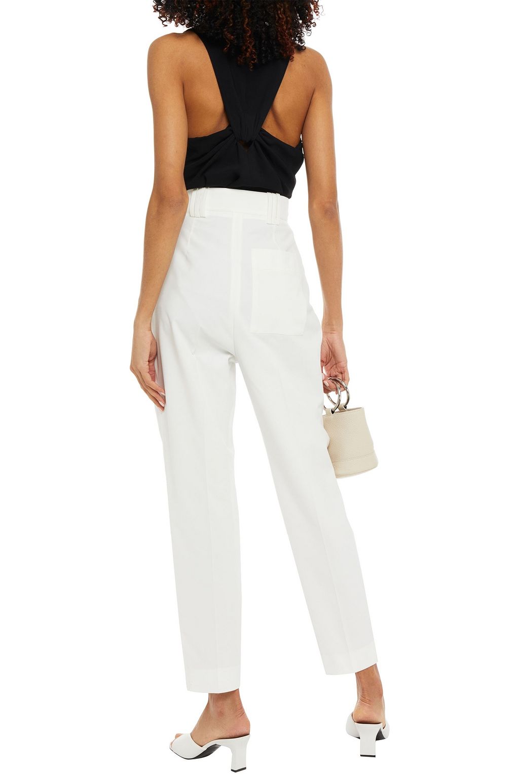 PROENZA SCHOULER Draped woven tapered pants