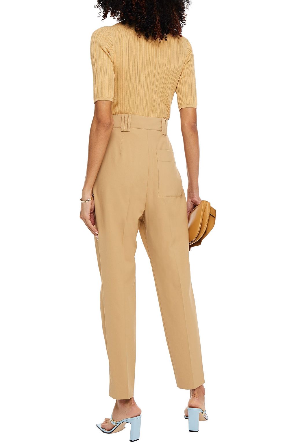 PROENZA SCHOULER Draped woven tapered pants