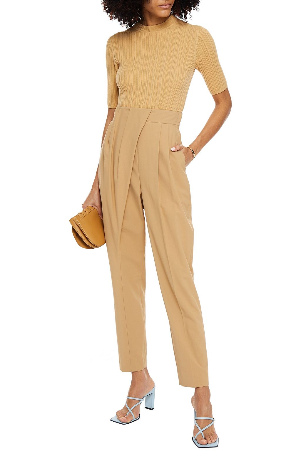 PROENZA SCHOULER Draped woven tapered pants