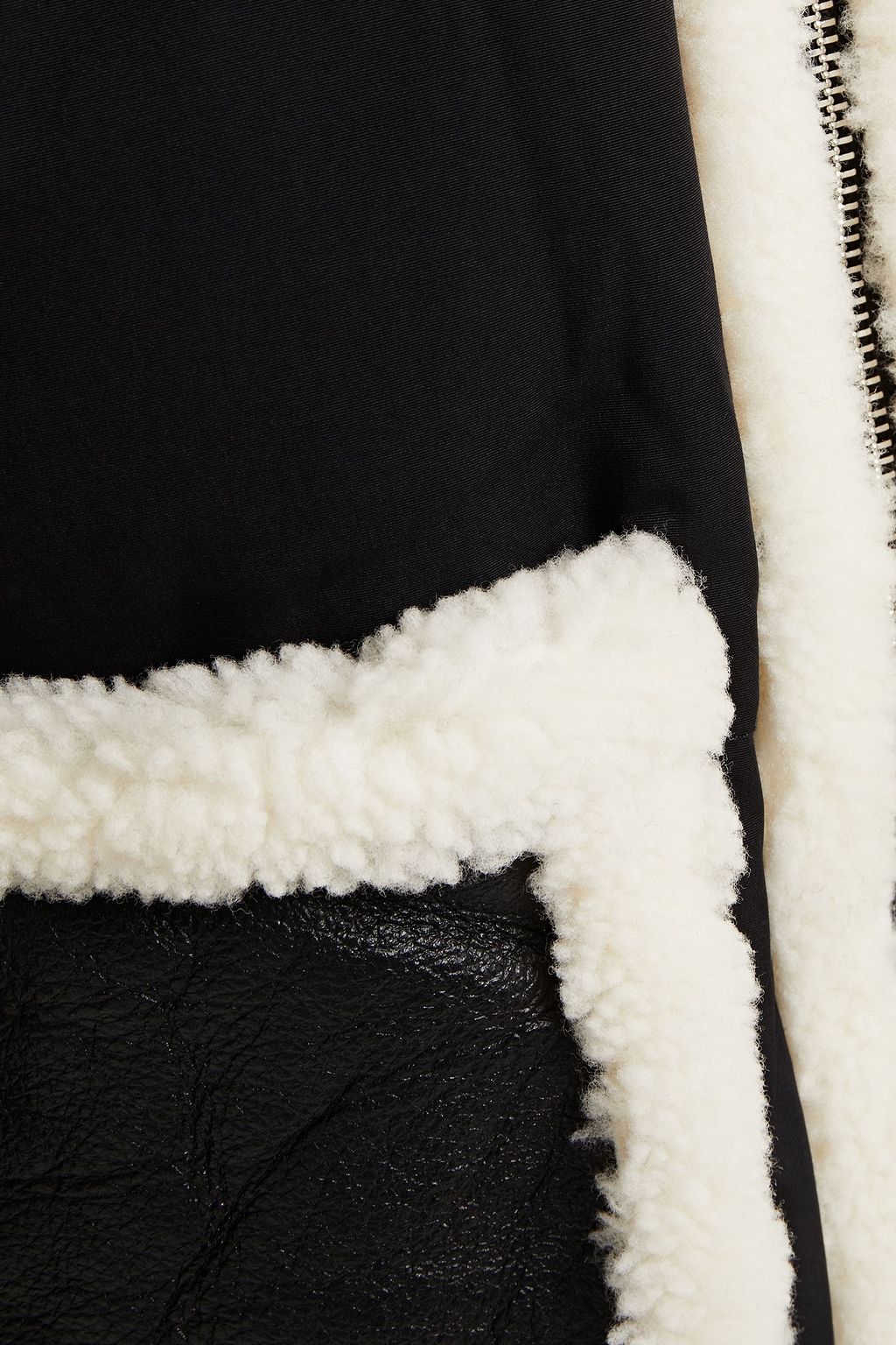 STAND STUDIO Shearling-lined quilted shell coat