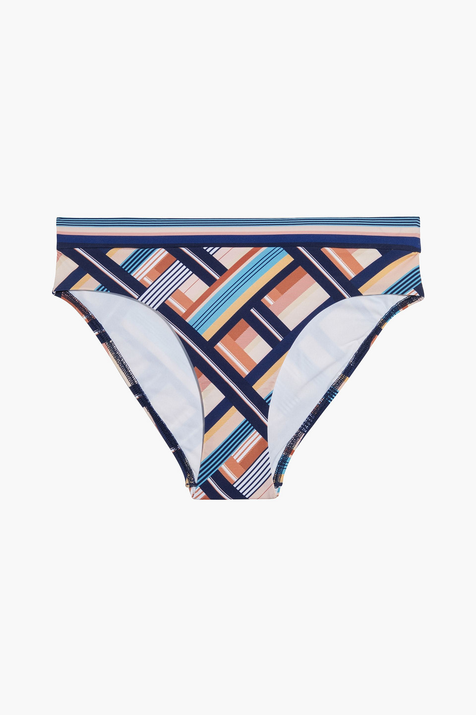 Jets Australia By Jessika Allen Woman Perspective Printed Mid-rise Bikini Briefs Multicolor Size 8