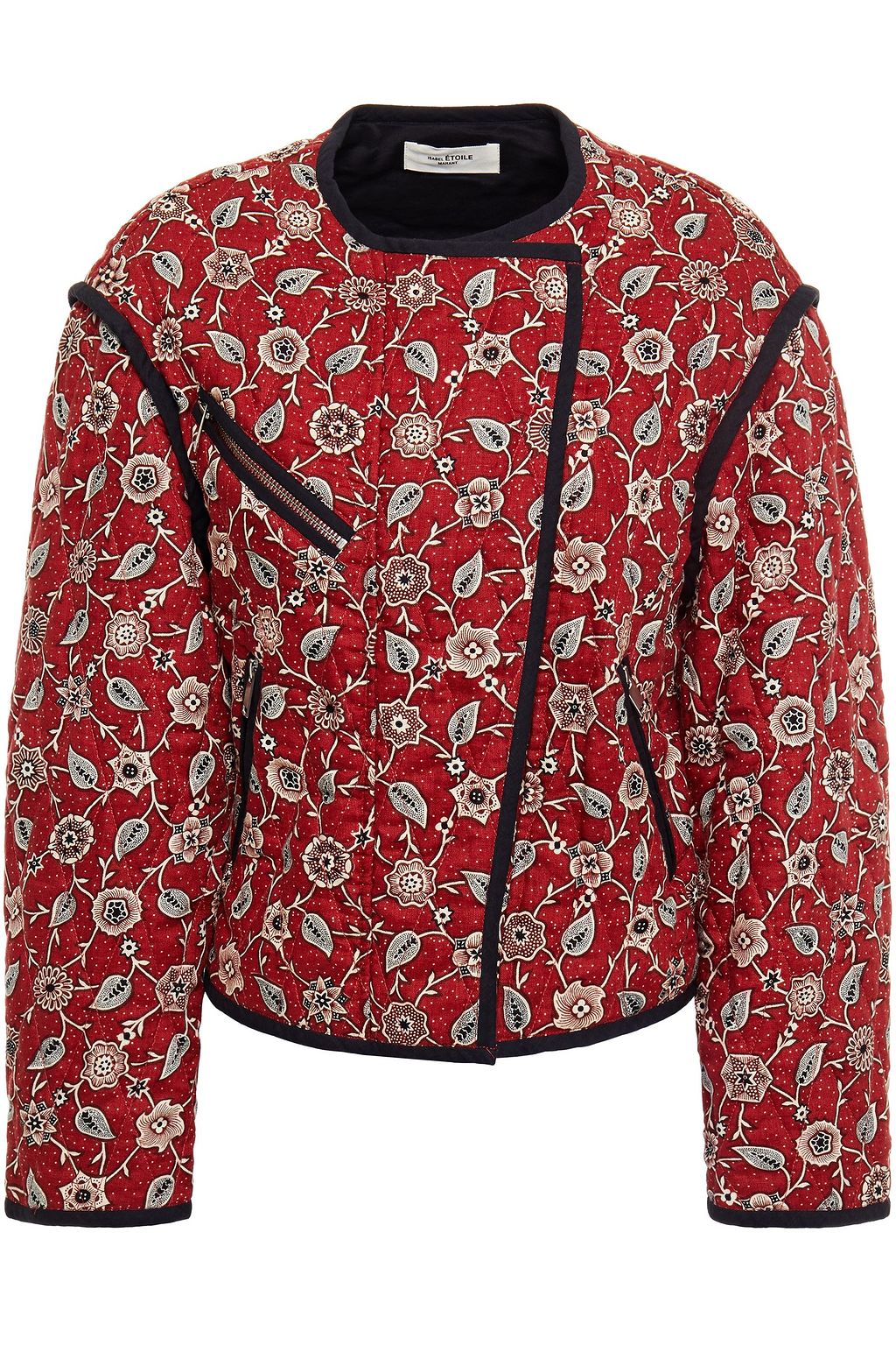 Brick Floral-print quilted linen jacket | Sale up to 70% off | THE OUTNET | ISABEL  MARANT ÉTOILE | THE OUTNET