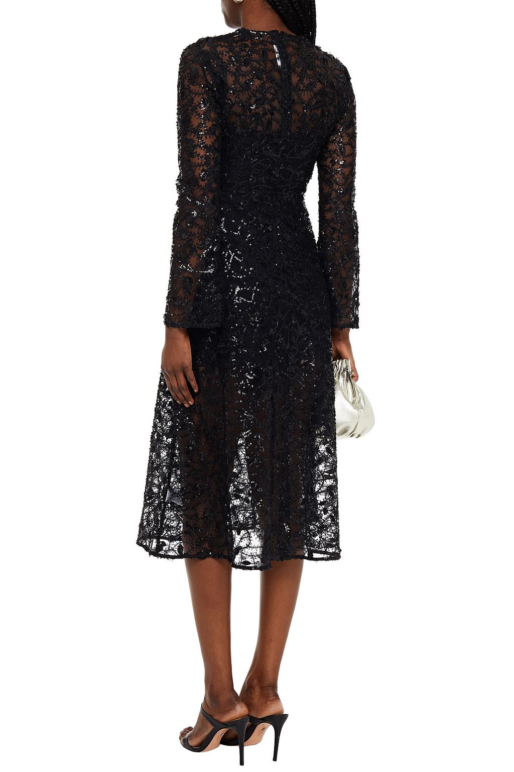 ROTATE BIRGER CHRISTENSEN Number 21 embellished tulle midi dress