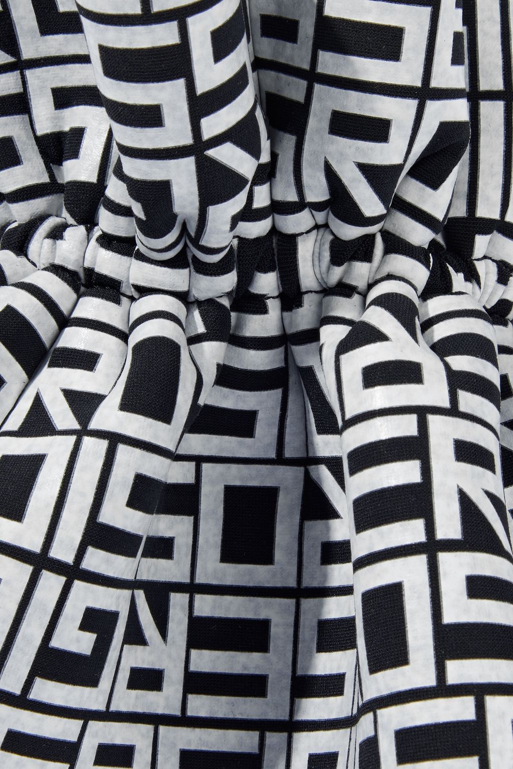 SERGIO ROSSI Extreme Ruffle logo-print neoprene appliqués