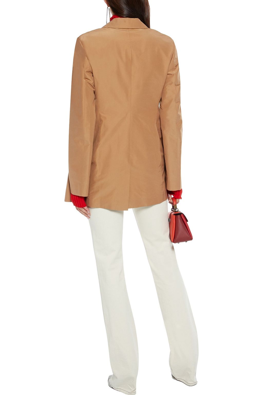 VICTORIA BECKHAM Cotton and silk-blend taffeta jacket