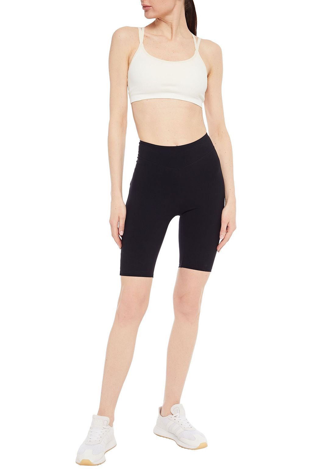 REEBOK X VICTORIA BECKHAM Ribbed stretch-jersey sports bra