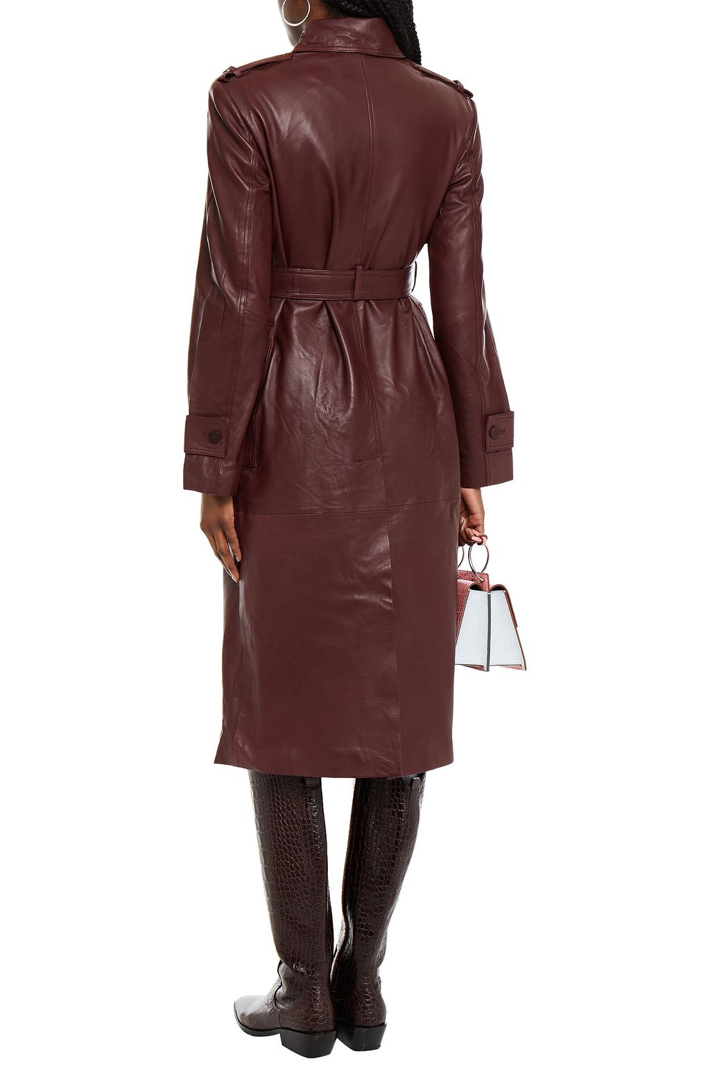 REMAIN BIRGER CHRISTENSEN Pirello leather trench coat