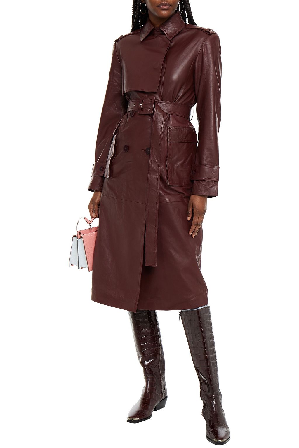 REMAIN BIRGER CHRISTENSEN Pirello leather trench coat