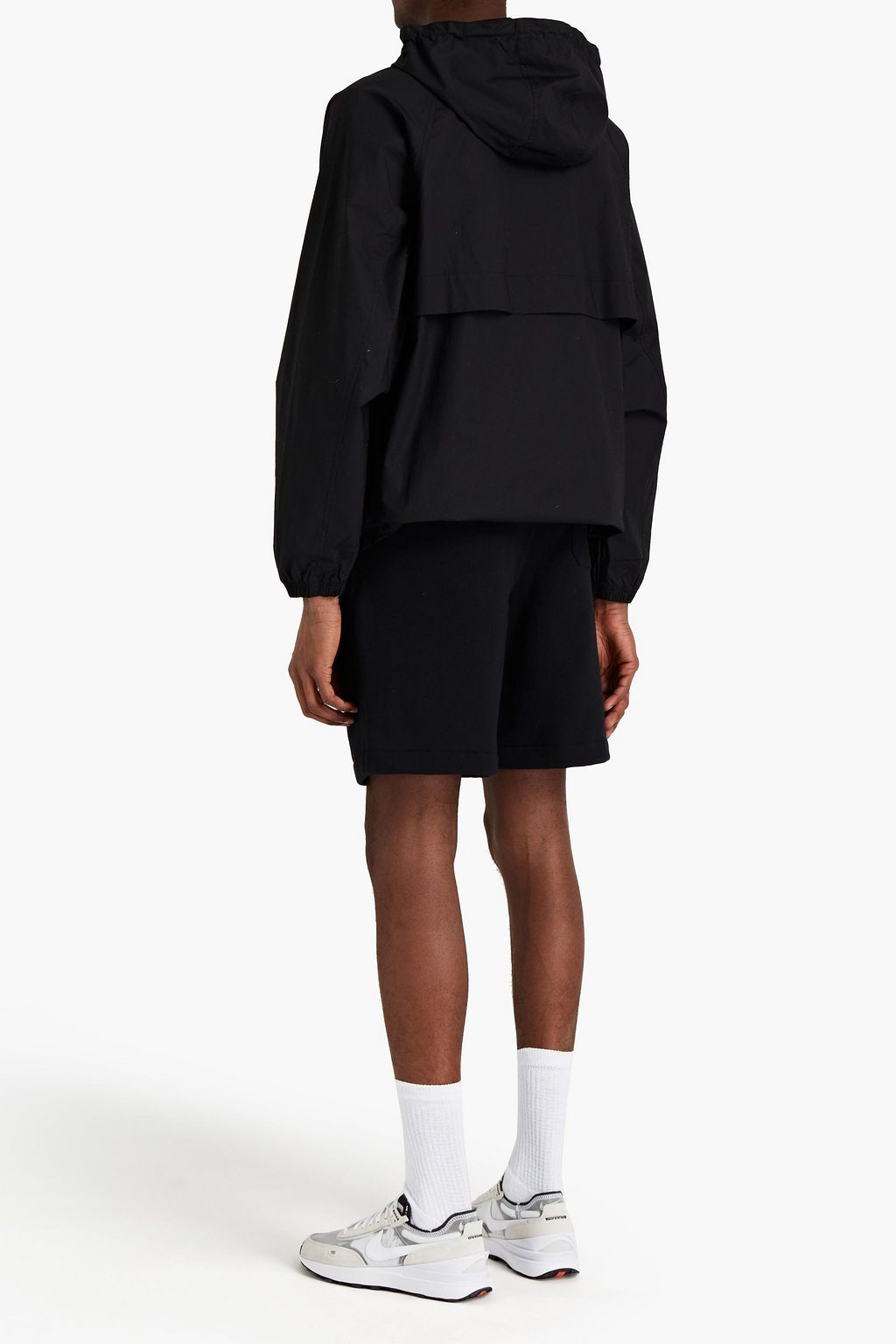 FRAME Cotton-blend hooded track jacket