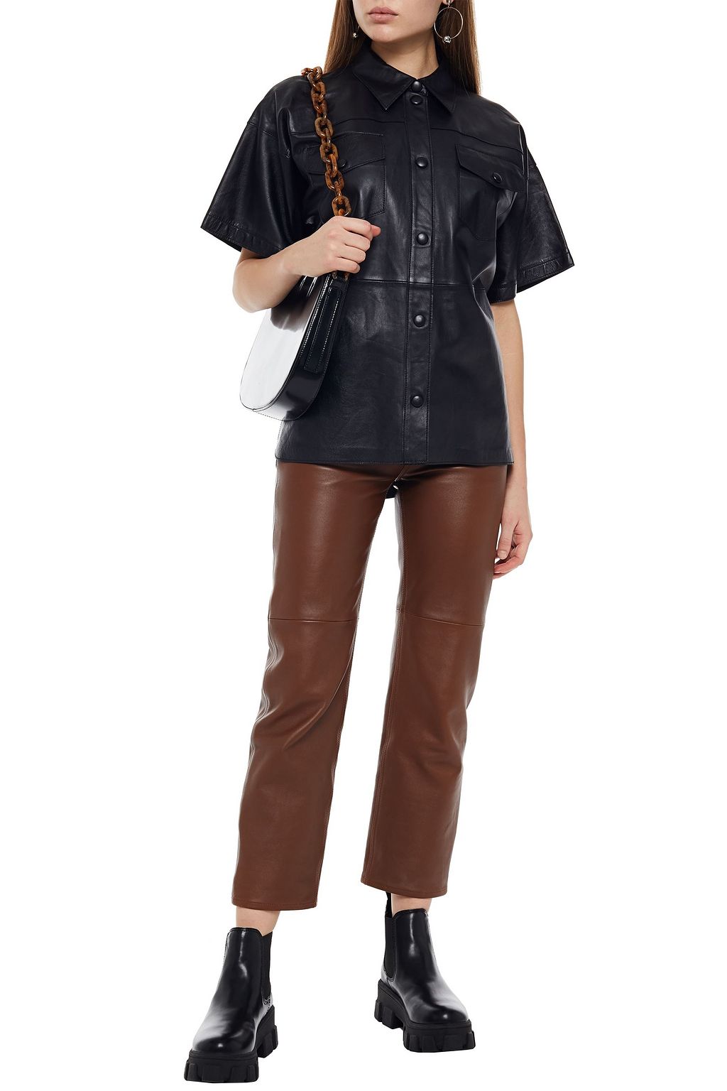 STAND STUDIO Leather shirt
