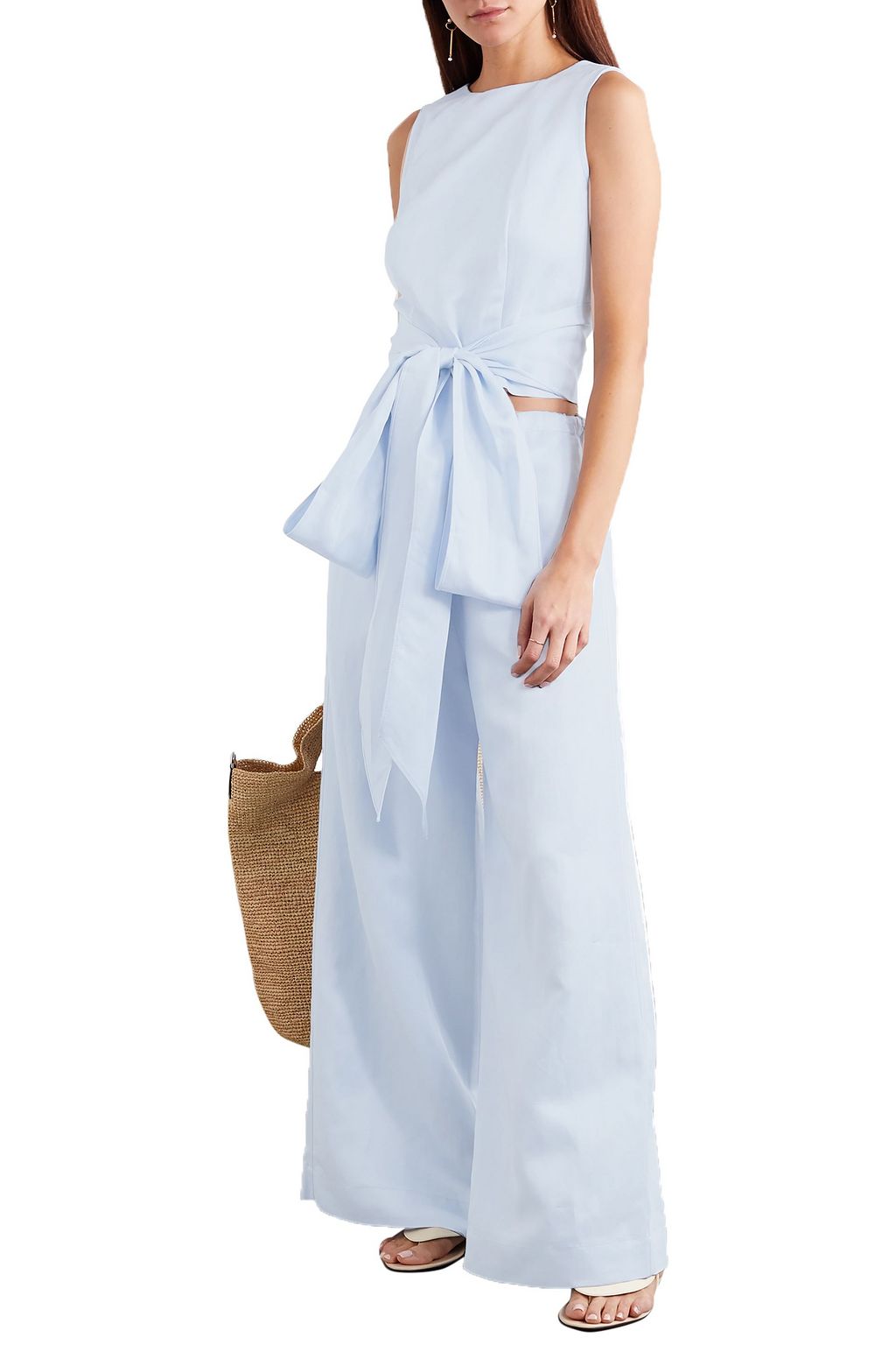 BONDI BORN Belted woven top
