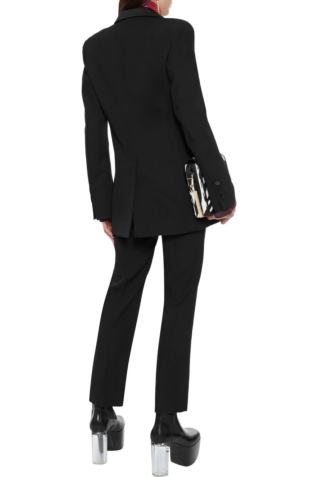 RABANNE Tasseled wool-crepe blazer