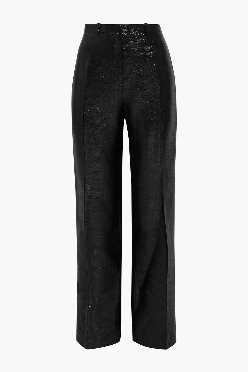 Lurex straight-leg pants