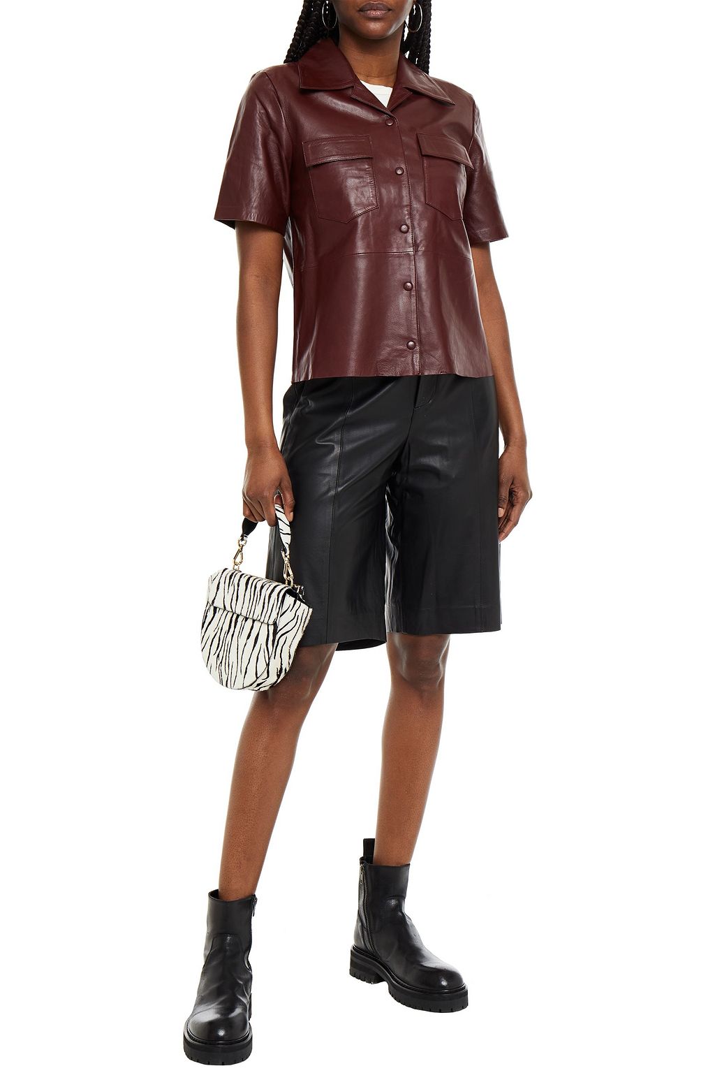 REMAIN BIRGER CHRISTENSEN Sienna leather shirt