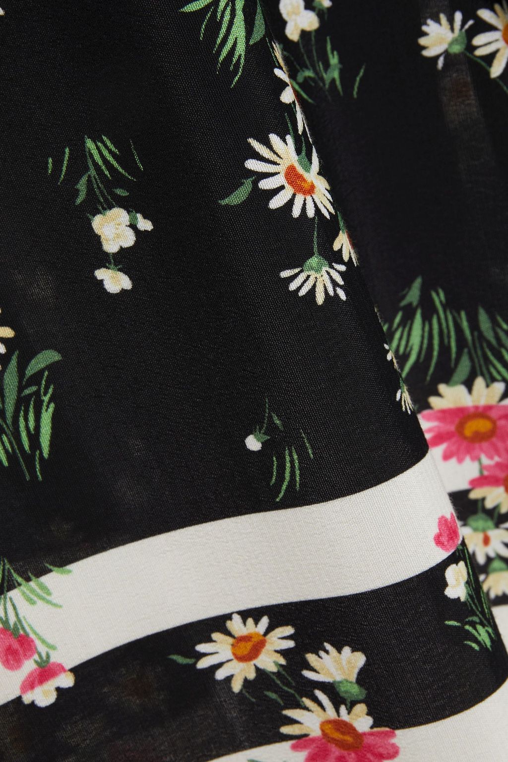 VIVETTA Floral-print crepe midi skirt