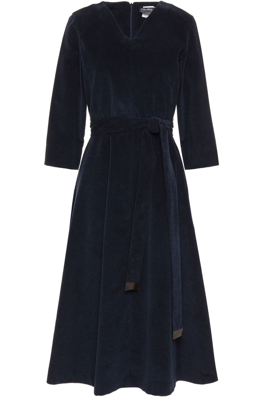MAX MARA Flipper belted cottoncorduroy midi dress THE