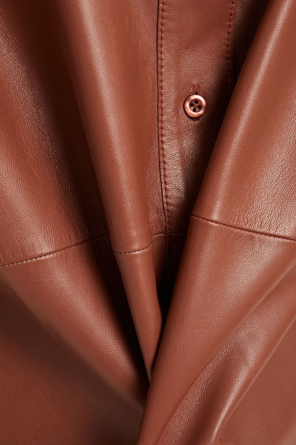 STAND STUDIO Dee oversized leather shirt