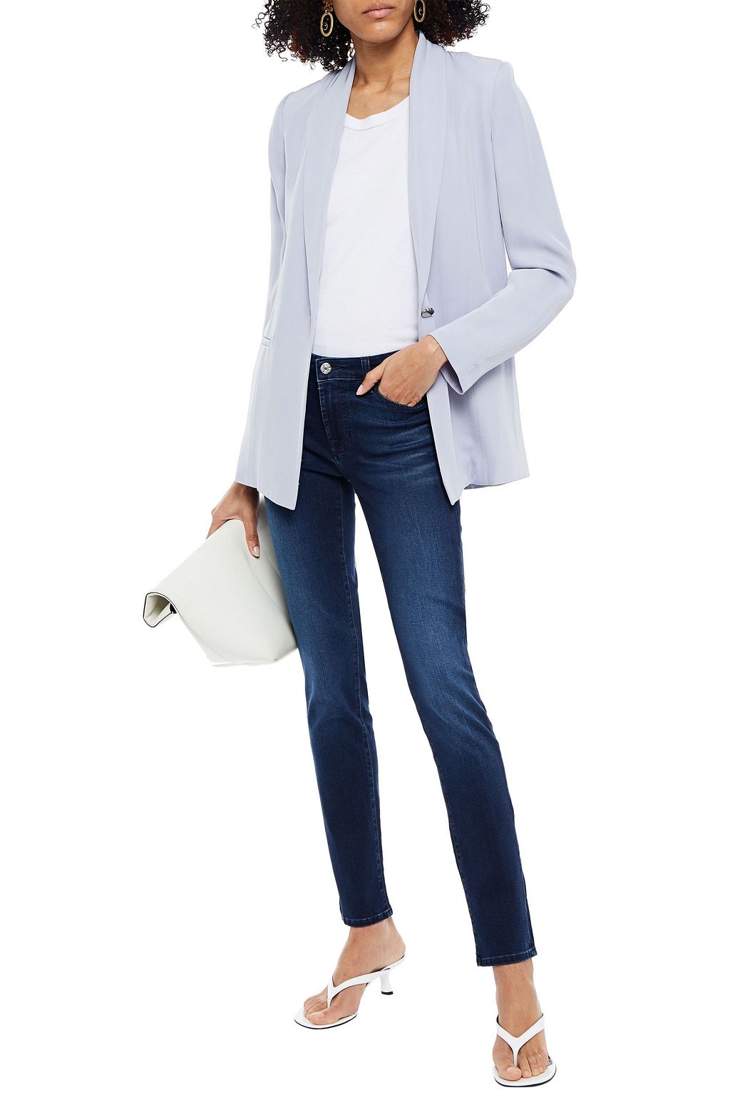 7 FOR ALL MANKIND Mid-rise slim-leg jeans